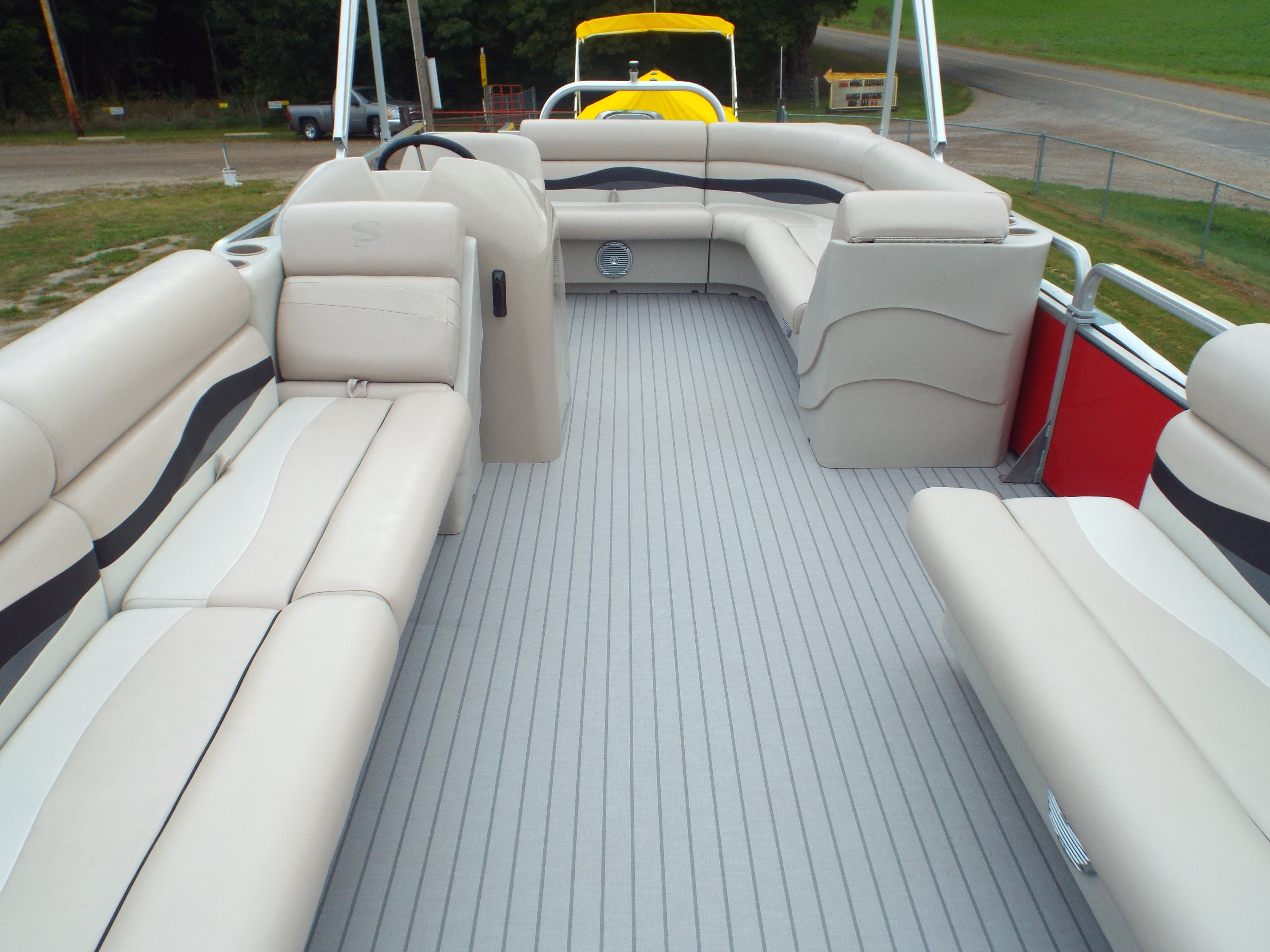 Wood Grain Vinyl Flooring For Pontoon Boats Carpet Vidalondon